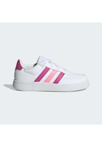 Adidas - Breaknet Lifestyle Court Lace Shoes. Okazja: na co dzień. Kolor: różowy, biały, wielokolorowy. Materiał: materiał. Sport: tenis