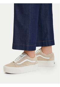 Vans Tenisówki Old Skool Platform VN0009PZ4MG1 Beżowy. Kolor: beżowy. Materiał: skóra, zamsz. Obcas: na platformie #1