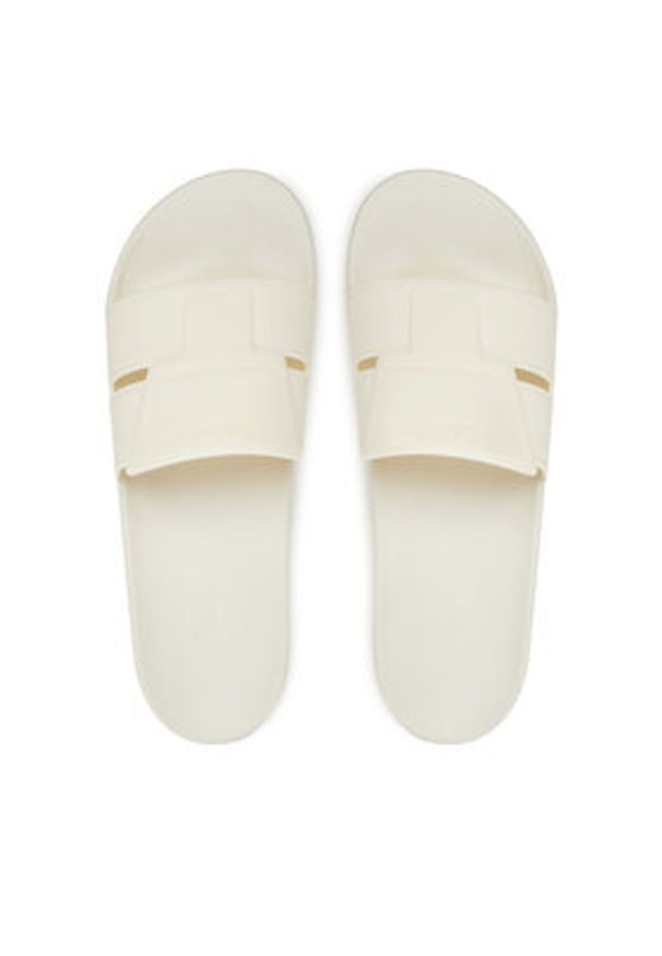 Calvin Klein Klapki Pool Slide Double T HM0HM01752 Biały. Kolor: biały. Materiał: syntetyk