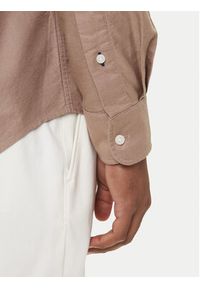 TOMMY HILFIGER - Tommy Hilfiger Koszula Solid Heritage MW0MW35774 Beżowy Regular Fit. Kolor: beżowy. Materiał: bawełna #2