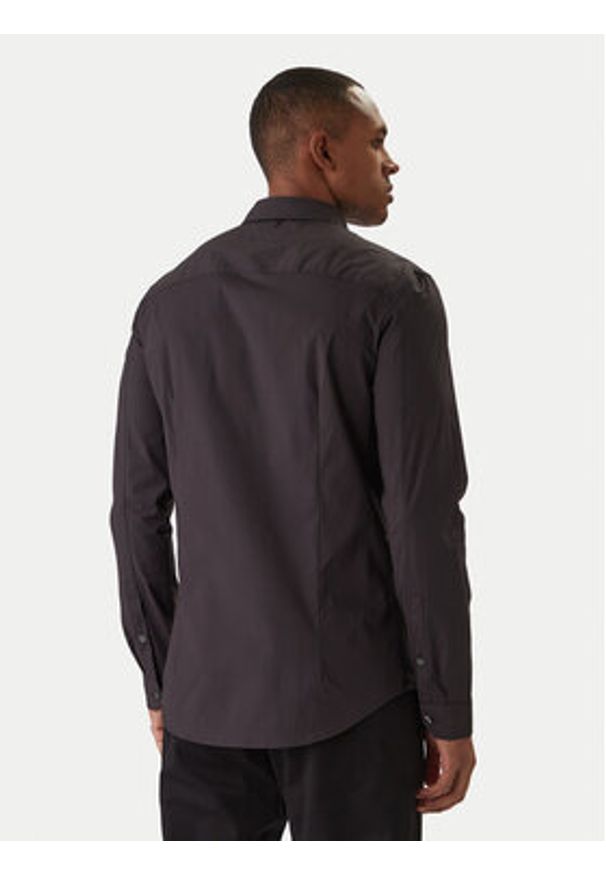 Tommy Jeans Koszula DM0DM04405 Czarny Slim Fit. Kolor: czarny. Materiał: bawełna