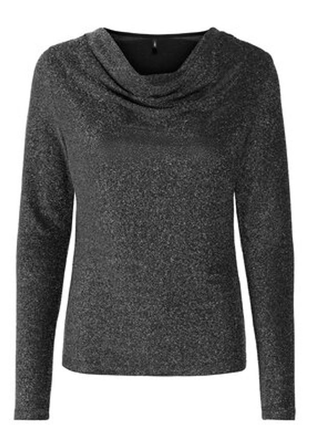 only - ONLY Bluzka Rich 15360265 Szary Regular Fit. Kolor: szary. Materiał: syntetyk