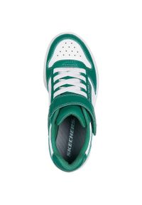skechers - Adidasy Skechers Quick Street, Dzieci. Kolor: zielony. Materiał: skóra ekologiczna, materiał