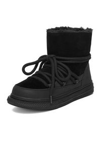 DeeZee Śniegowce DZ-AW16 Czarny. Kolor: czarny. Materiał: zamsz, skóra