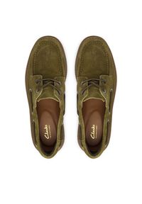 Clarks Półbuty Cleyhill Boat 26327952 Zielony. Kolor: zielony. Materiał: skóra, zamsz #6