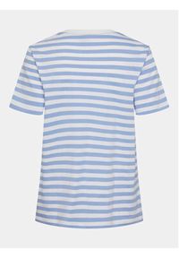 Pieces T-Shirt Ria 17146339 Niebieski Regular Fit. Kolor: niebieski. Materiał: bawełna