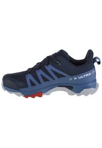 salomon - Buty Salomon X Ultra 4 Gtx 473765 niebieskie. Zapięcie: sznurówki. Kolor: niebieski. Materiał: syntetyk, tkanina. Szerokość cholewki: normalna