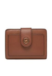 MICHAEL Michael Kors Duży Portfel Damski 32H3G0KD5L Brązowy. Kolor: brązowy. Materiał: skóra