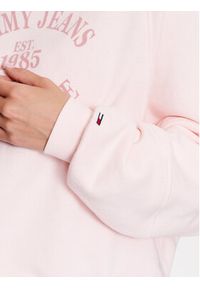 Tommy Jeans Bluza DW0DW16137 Różowy Relaxed Fit. Kolor: różowy. Materiał: bawełna #3