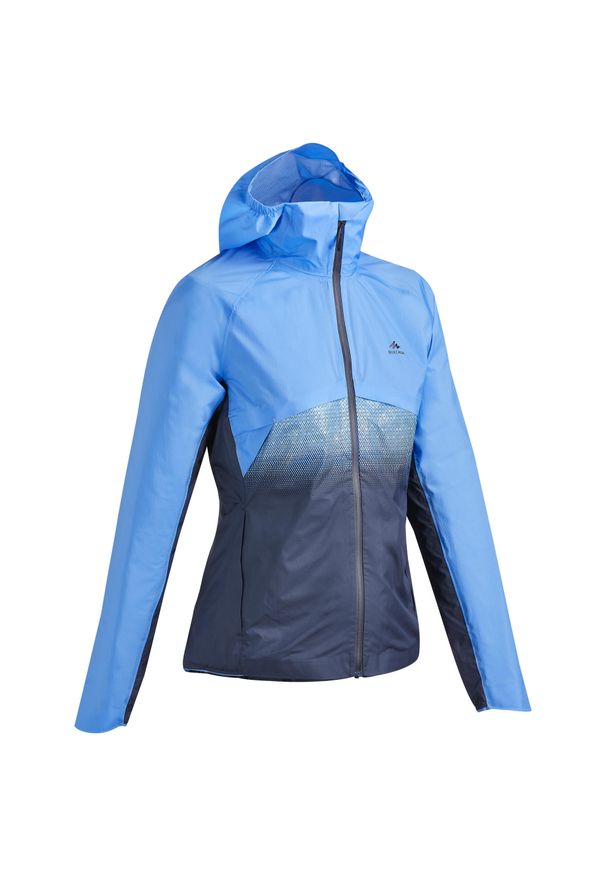 quechua - Kurtka turystyczna damska Quechua FH 900 hybrid. Kolor: wielokolorowy, niebieski, szary. Materiał: materiał, poliester, poliamid. Sport: wspinaczka