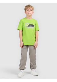 4f - 4F Spodnie dresowe joggery chłopięce - szare 152 (11-12 lat). Okazja: na co dzień, na uczelnię. Kolor: szary. Materiał: dresówka. Sezon: lato. Styl: casual #1