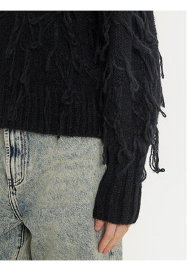 ViCOLO Sweter 33050S Czarny Regular Fit. Kolor: czarny. Materiał: syntetyk