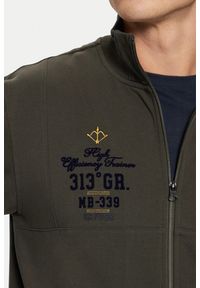 Aeronautica Militare - AERONAUTICA MILITARE Szarozielona bluza męska Color-block, Rozmiar XL. Kolor: zielony #3