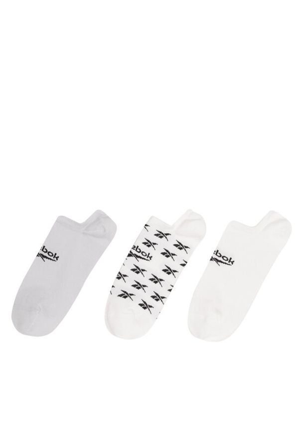 Reebok Zestaw 3 par niskich skarpet unisex CL FO Invisible Sock GG6678 Biały. Kolor: biały. Materiał: bawełna