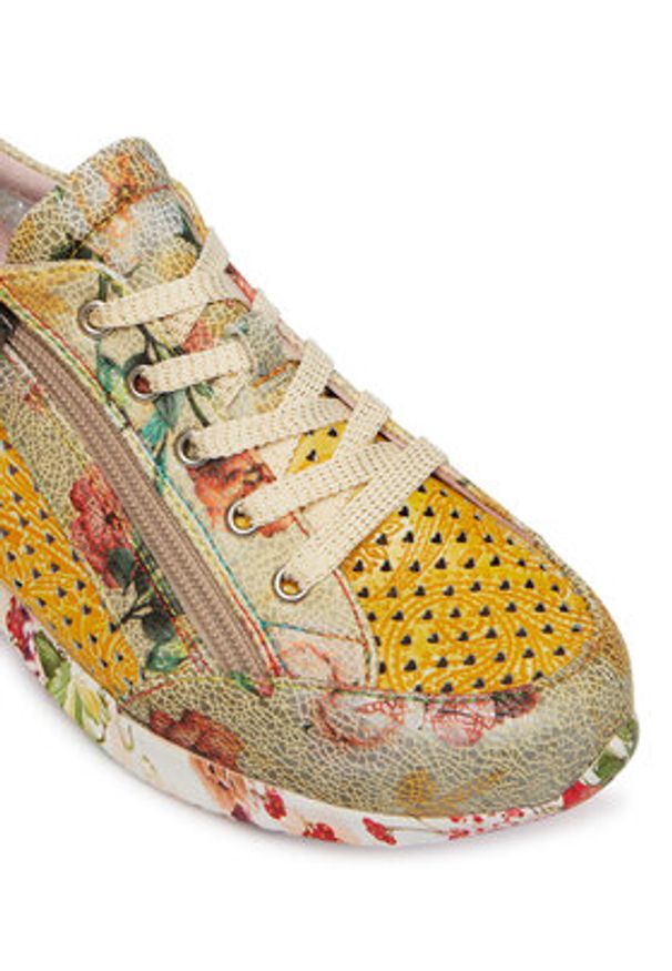 Laura Vita Sneakersy Joctao 06 Zielony. Kolor: zielony. Materiał: skóra