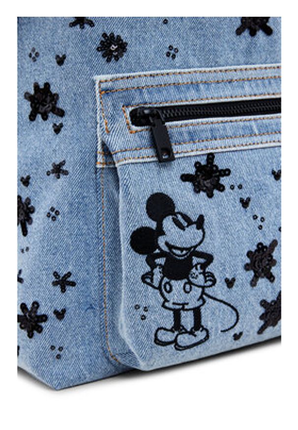 Desigual Plecak Mickey Spl 25SAKD03 Niebieski. Kolor: niebieski. Materiał: materiał