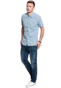 Mustang - MĘSKA KOSZULA MATERIAŁOWA MUSTANG COLLIN CHECK SHIRT 1009557 11734. Materiał: materiał #4