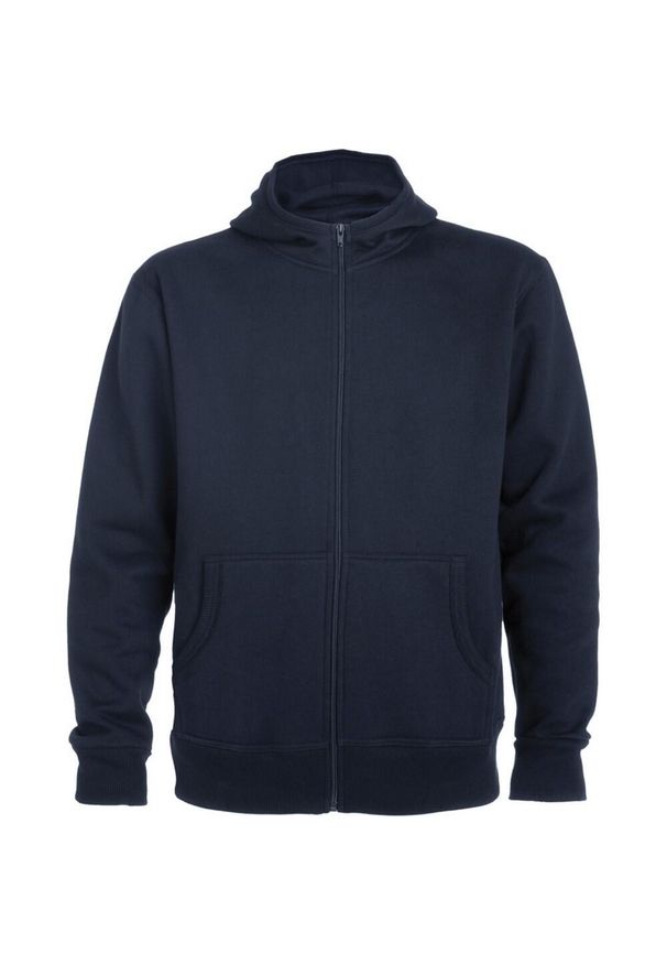 ROLY - Męska Bluza Z Kapturem Montblanc Full Zip. Typ kołnierza: kaptur. Kolor: niebieski