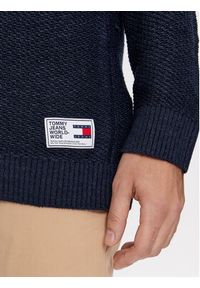 Tommy Jeans Sweter DM0DM15060 Granatowy Regular Fit. Kolor: niebieski. Materiał: syntetyk #3