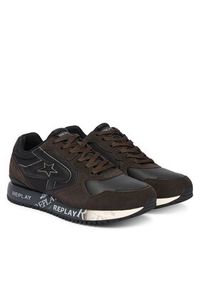 Replay - REPLAY Sneakersy GMS9I .000.C0008L Brązowy. Kolor: brązowy. Materiał: skóra