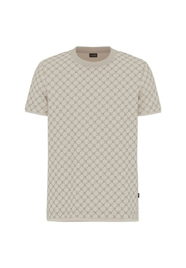 JOOP! T-Shirt Victormanuel 30101945 Écru Regular Fit. Materiał: lyocell
