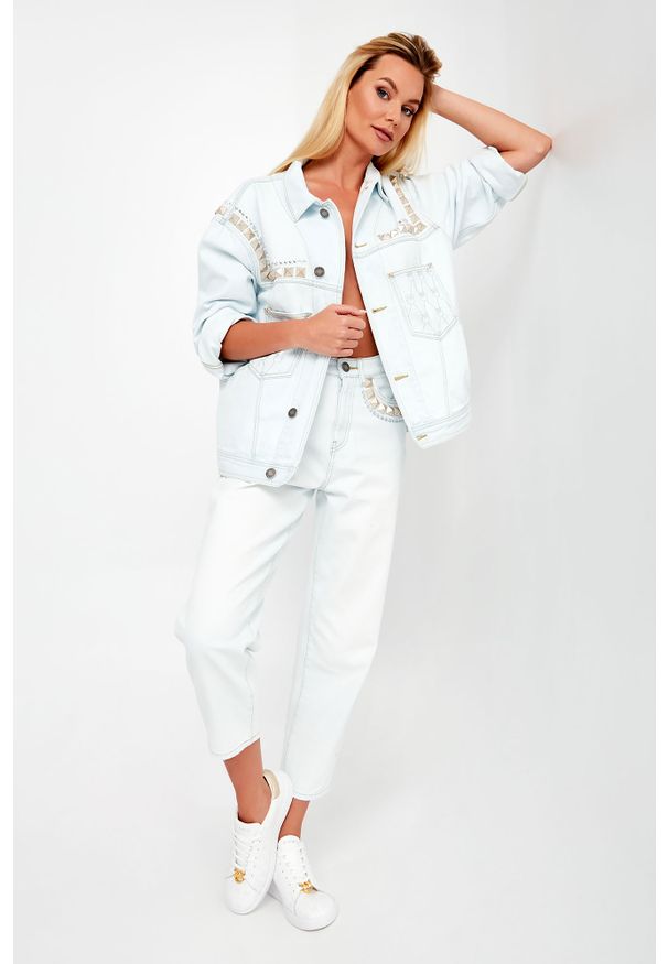 Pinko - JEANSY MADDIE PINKO. Wzór: aplikacja