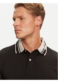 Guess Polo Oliver M4BP36 J1314 Czarny Slim Fit. Typ kołnierza: polo. Kolor: czarny. Materiał: bawełna