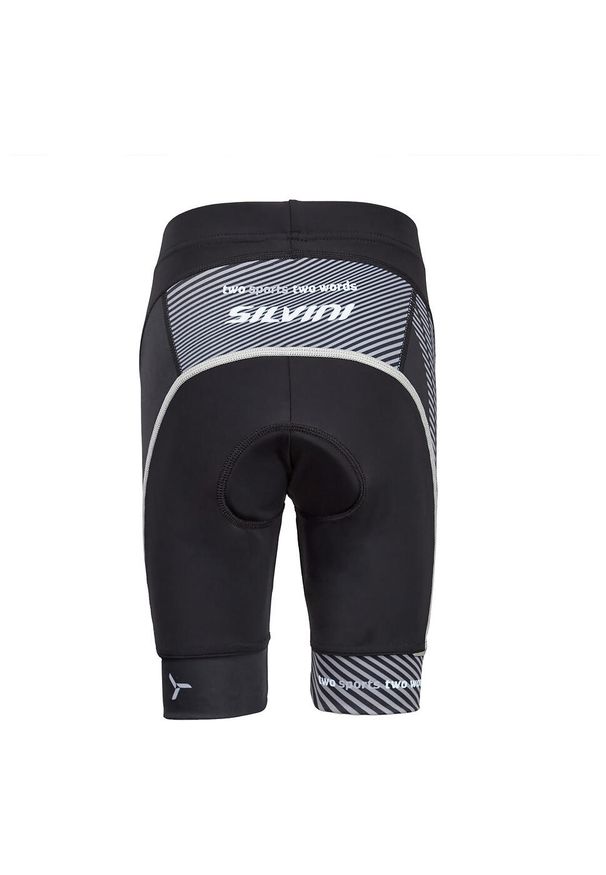 Silvini - Spodenki dziecięce SILVINI junior cycling shorts Team CP1436. Kolor: szary. Styl: sportowy. Sport: kolarstwo