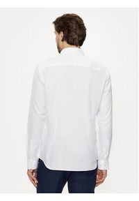 Jack & Jones - Jack&Jones Koszula Joe 12260426 Biały Slim Fit. Kolor: biały. Materiał: bawełna, syntetyk