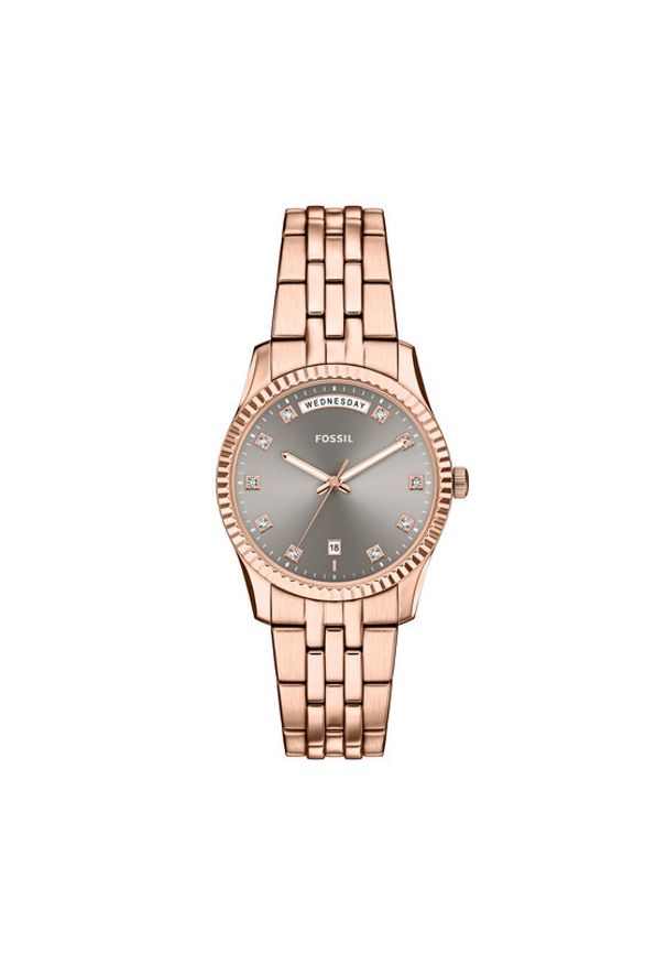Fossil Zegarek Scarlette ES5459 Różowe złoto. Kolor: różowy, złoty, wielokolorowy