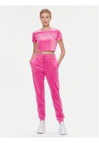 Guess Spodnie dresowe V3BB27 KBXI2 Różowy Regular Fit. Kolor: różowy. Materiał: syntetyk #2