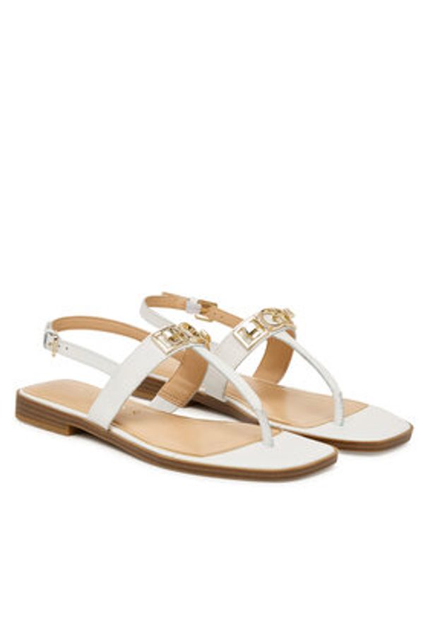 Guess Sandały FLJRMY LEA03 Biały. Kolor: biały. Materiał: skóra