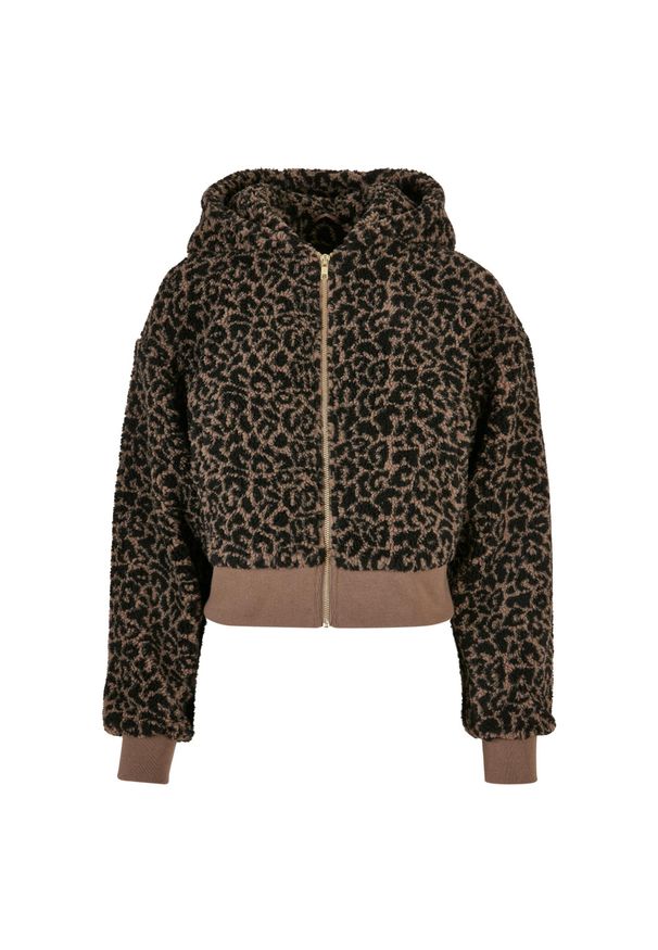 Damski oversize sherpa fleece Urban Classics AOP. Kolor: wielokolorowy. Materiał: polar