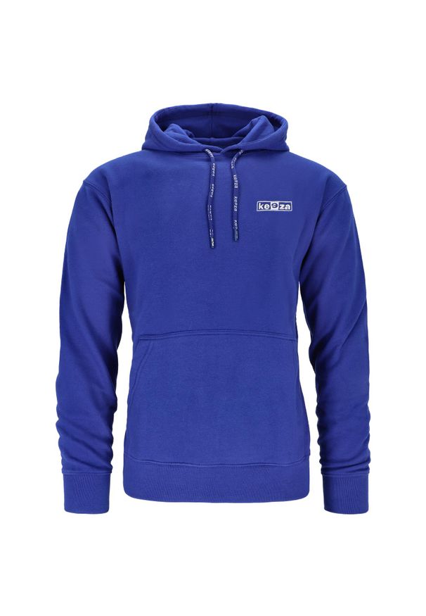 KEEZA - Bluza bawełniana kangurka Keeza Echo. Kolor: niebieski. Materiał: bawełna. Sport: piłka nożna