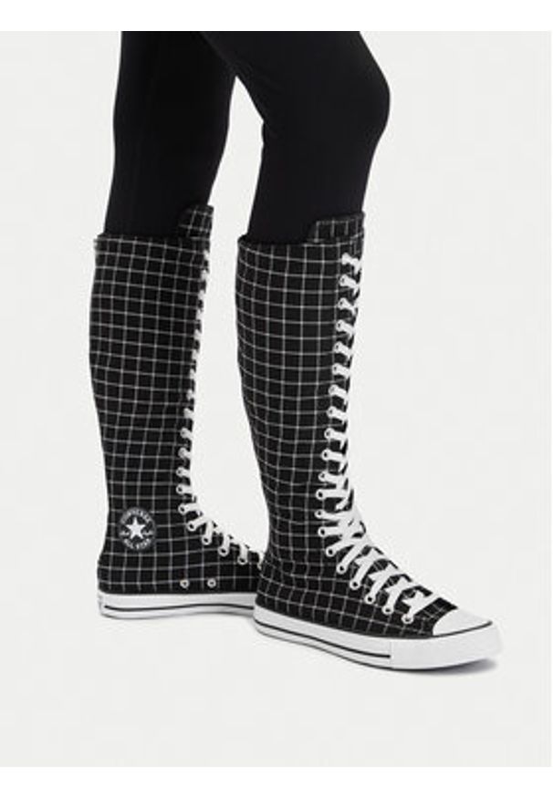 Converse Trampki Chuck Taylor All Star XXHi Plaid A13019C Czarny. Kolor: czarny. Materiał: materiał