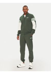 EA7 Emporio Armani Dres 7M000282 AF12660 U8109 Granatowy Regular Fit. Kolor: zielony. Materiał: syntetyk, bawełna