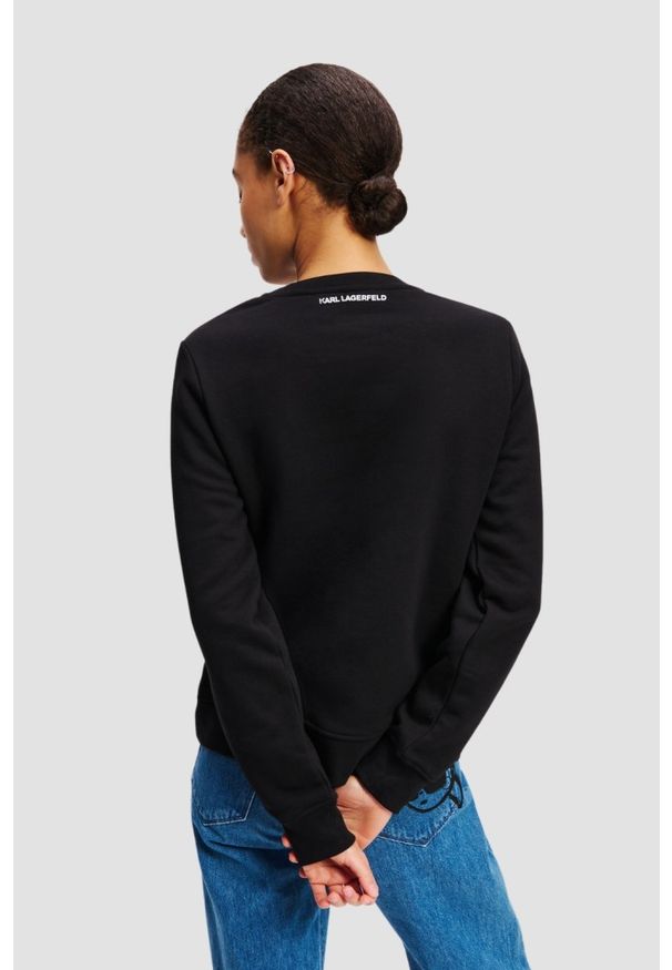 Karl Lagerfeld - KARL LAGERFELD Czarna damska bluza Ikon Sketch. Kolor: czarny