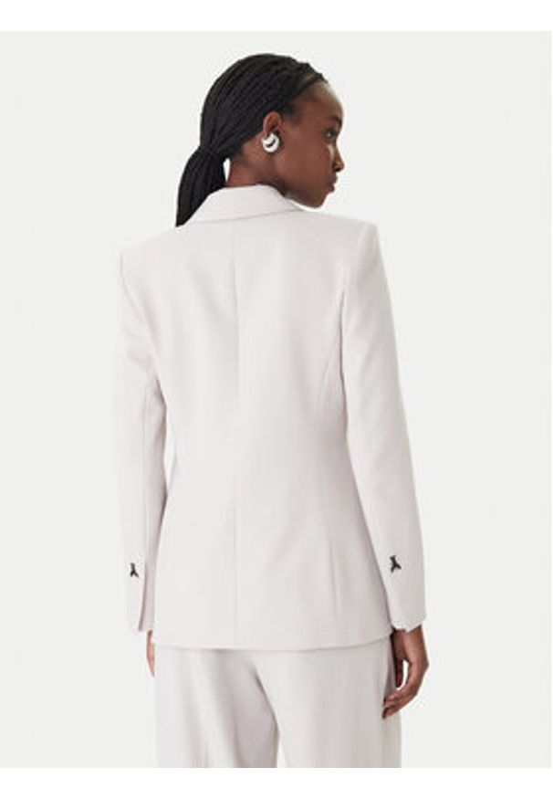 Patrizia Pepe Marynarka 8S0582/A498-S748 Szary Regular Fit. Kolor: szary. Materiał: syntetyk