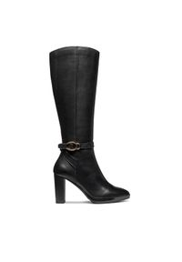 Geox Kozaki D Walk Pleasure 85 D56TFB 00043 C9999 Czarny. Kolor: czarny. Materiał: skóra #1