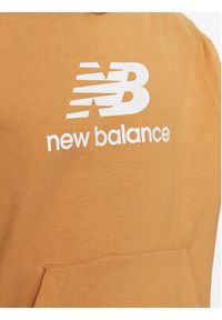 New Balance Bluza MT31537 Pomarańczowy Relaxed Fit. Kolor: pomarańczowy. Materiał: syntetyk