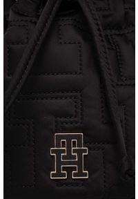 TOMMY HILFIGER - Tommy Hilfiger torebka kolor czarny. Kolor: czarny. Rodzaj torebki: na ramię #4