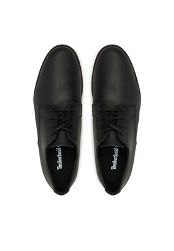 Timberland Półbuty Woodhull Leather Oxford TB0A2CWA0011 Czarny. Kolor: czarny. Materiał: skóra