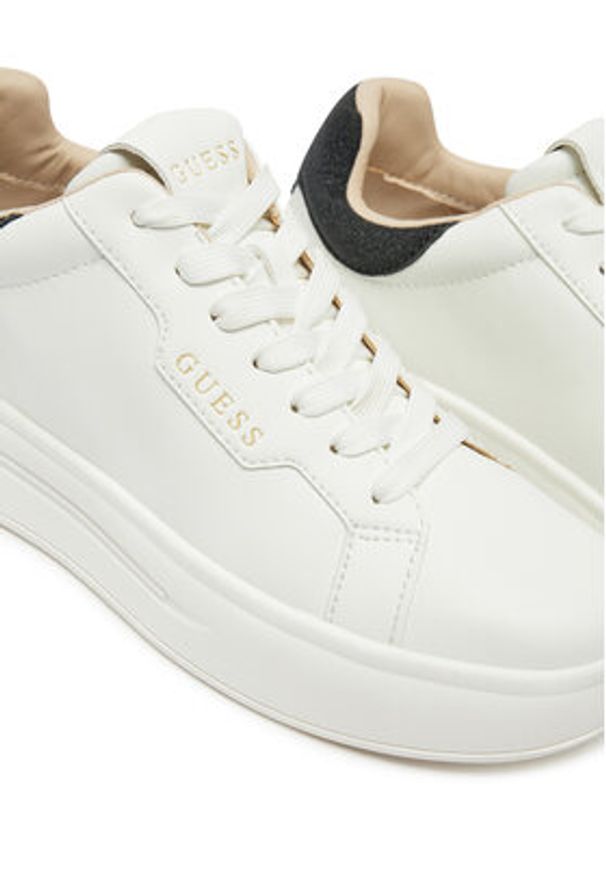 Guess Sneakersy FLPWIN LEA12 Biały. Kolor: biały. Materiał: skóra