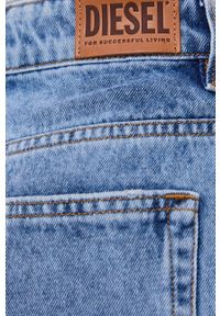 Diesel - Spódnica jeansowa. Okazja: na co dzień. Kolor: niebieski. Materiał: jeans. Styl: casual #4