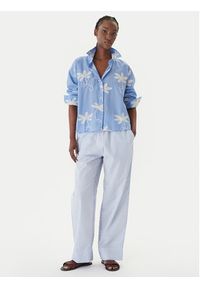 LOLA CASADEMUNT Koszula LS2615089 Niebieski Relaxed Fit. Kolor: niebieski. Materiał: bawełna #4
