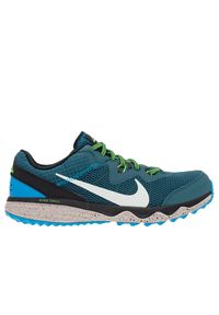 Buty Nike Juniper Trail CW3808-301 - niebieskie. Zapięcie: sznurówki. Kolor: niebieski. Materiał: materiał, skóra, guma. Szerokość cholewki: normalna. Sport: bieganie