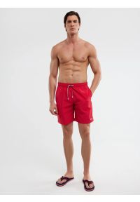 Big-Star - Szorty kąpielowe męskie czerwone Rafaelsin 603. Kolor: czerwony. Materiał: guma #6