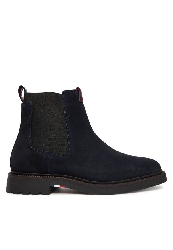 TOMMY HILFIGER - Sztyblety Tommy Hilfiger. Kolor: niebieski