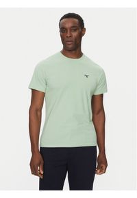 Barbour T-Shirt Essential Sports MTS0331GN45 Zielony Tailored Fit. Kolor: zielony. Materiał: bawełna