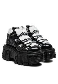 NEW ROCK Sneakersy M-106-S119 Czarny. Kolor: czarny. Materiał: skóra #7